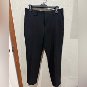 JF J.Ferrar Men's Black Dress Pants Size 30/30 Like New Super Slim
